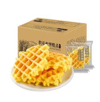 8.9元包邮！功夫道早餐华夫饼400g（送3元实惠金）