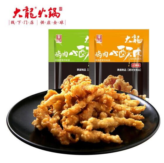 【折13.8元/件】69元！大龙火锅 火锅涮煮调理鸡肉小酥肉750g *5件
