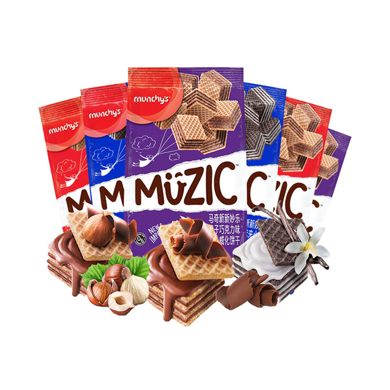 马奇新新夹心威化饼干90g*7袋