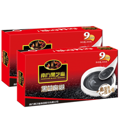 22.9元包邮！南方黑芝麻糊原味405g*2盒