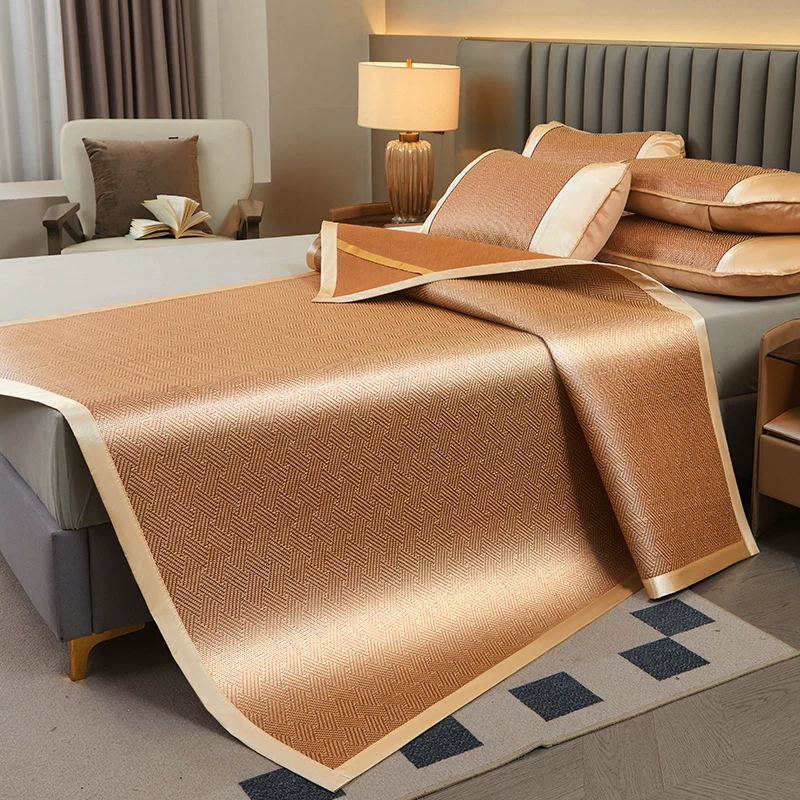 藤席凉席三件套可折叠空调软席子