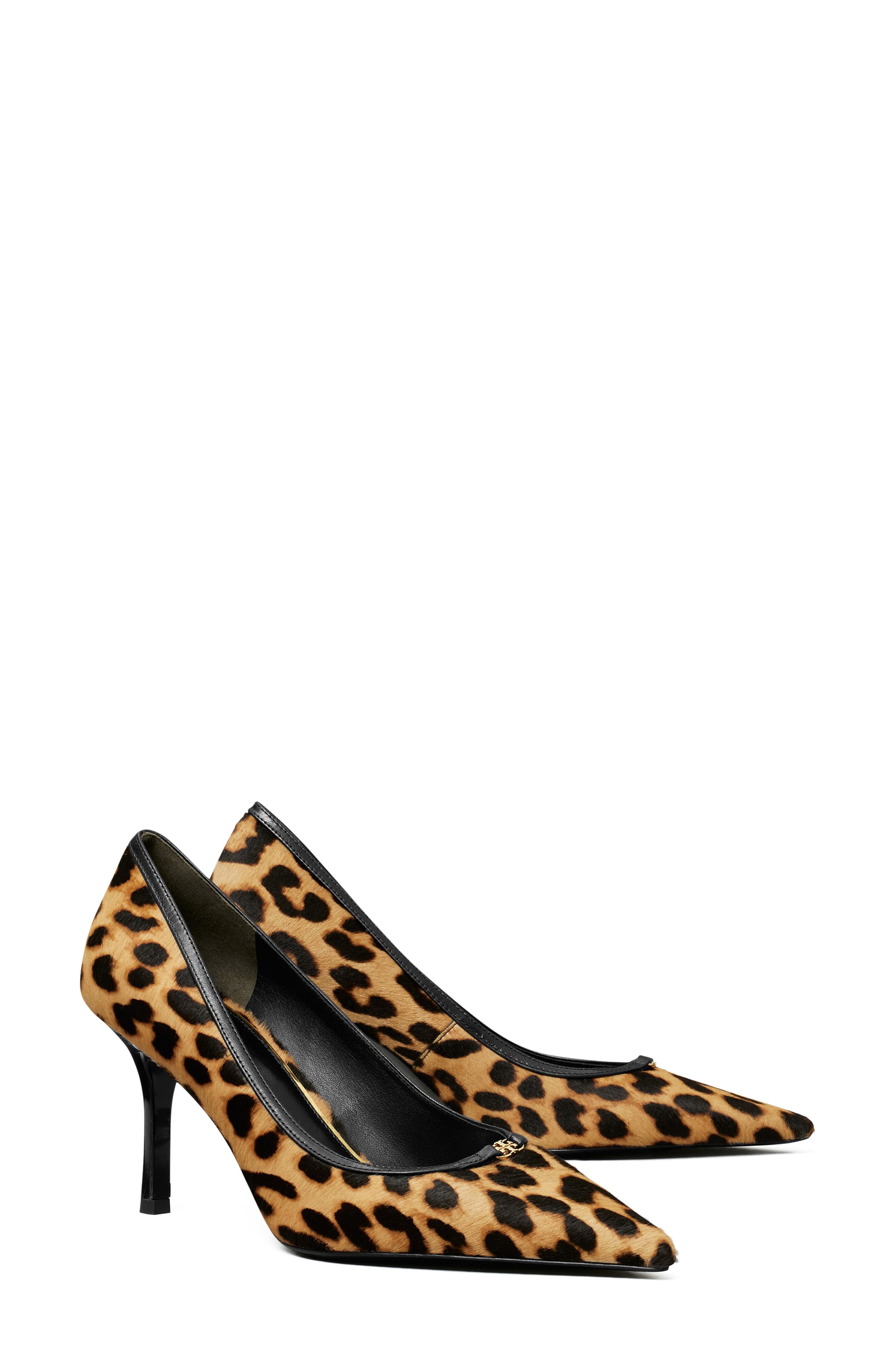 Tory Burch Double T Buckle Genuine Calf Hair Pump