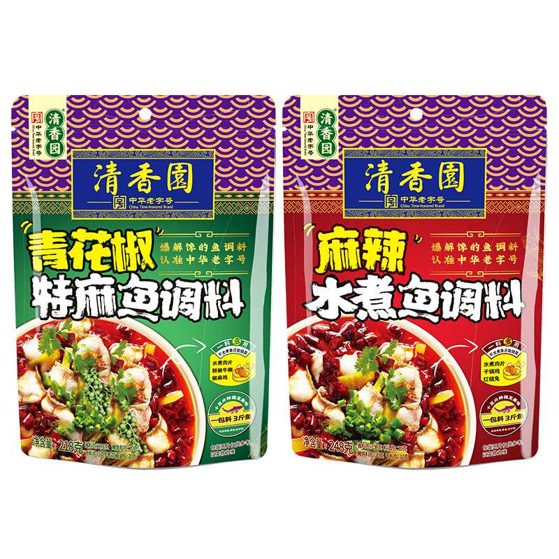 【清香园】麻辣鱼调料248g