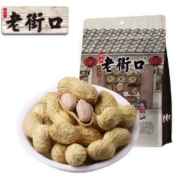 31.9元包邮！老街口 炒货花生400g*4袋