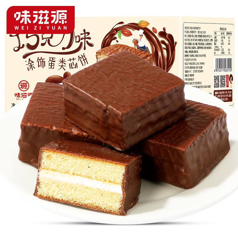 味滋源 巧克力派涂层蛋糕300g