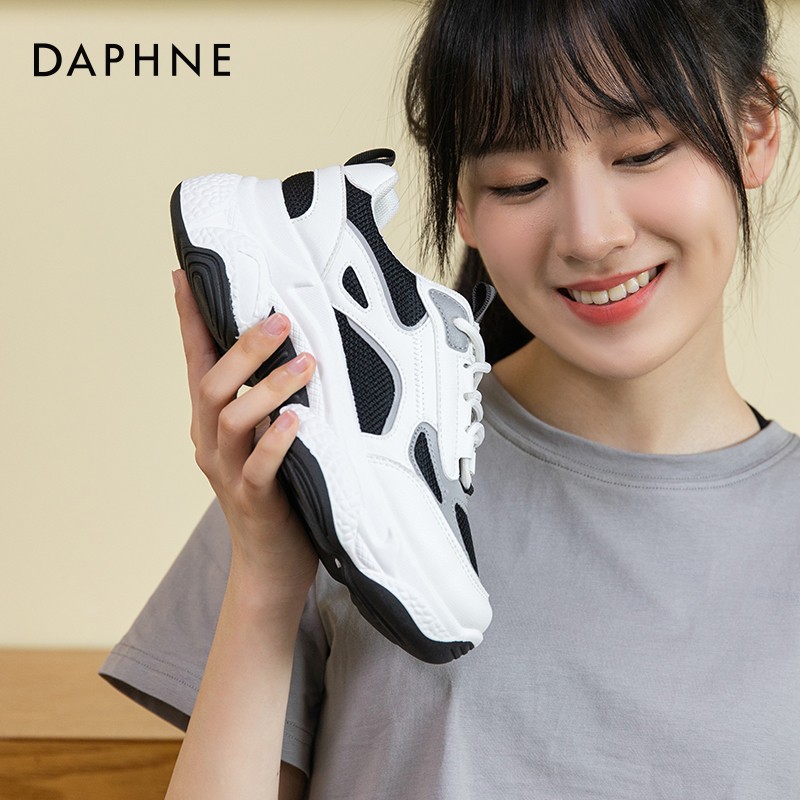【JD旗舰店】达芙妮（DAPHNE） 女鞋老爹鞋