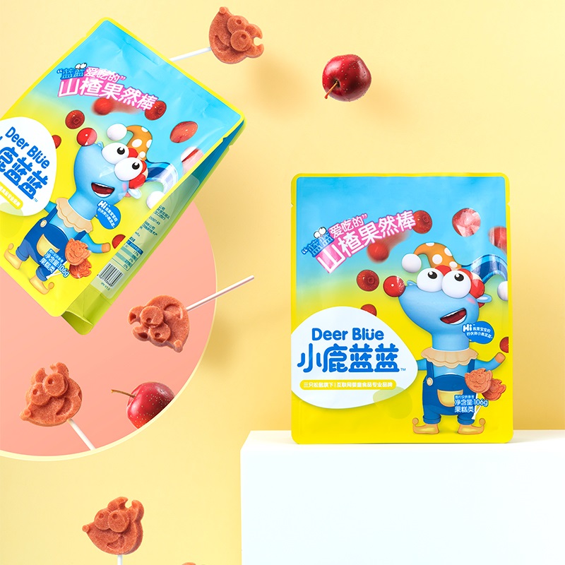拍2发3！小鹿蓝蓝山楂棒棒糖