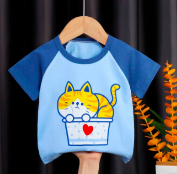 25元包邮！凯乐宝 男女童纯棉短袖T恤3件