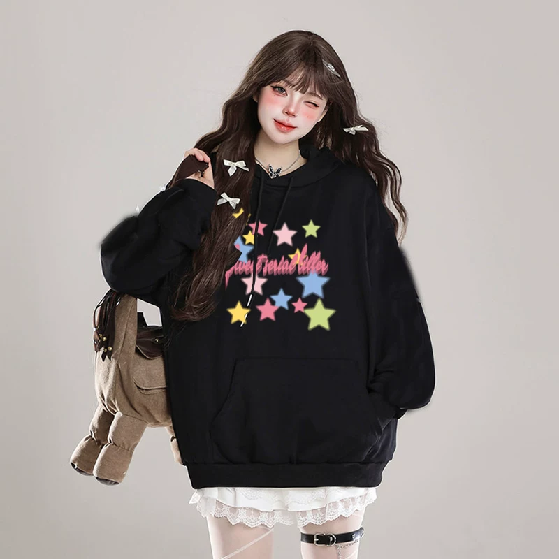 2026春款新款韩版宽松显瘦连帽卫衣