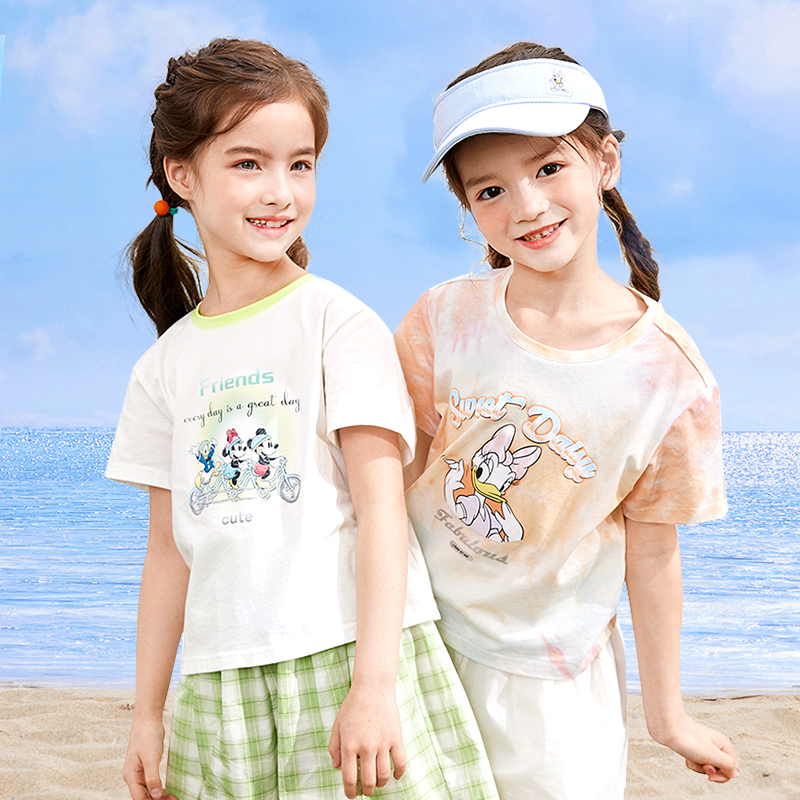 迪士尼童装儿童夏装套装季新款短袖两件套