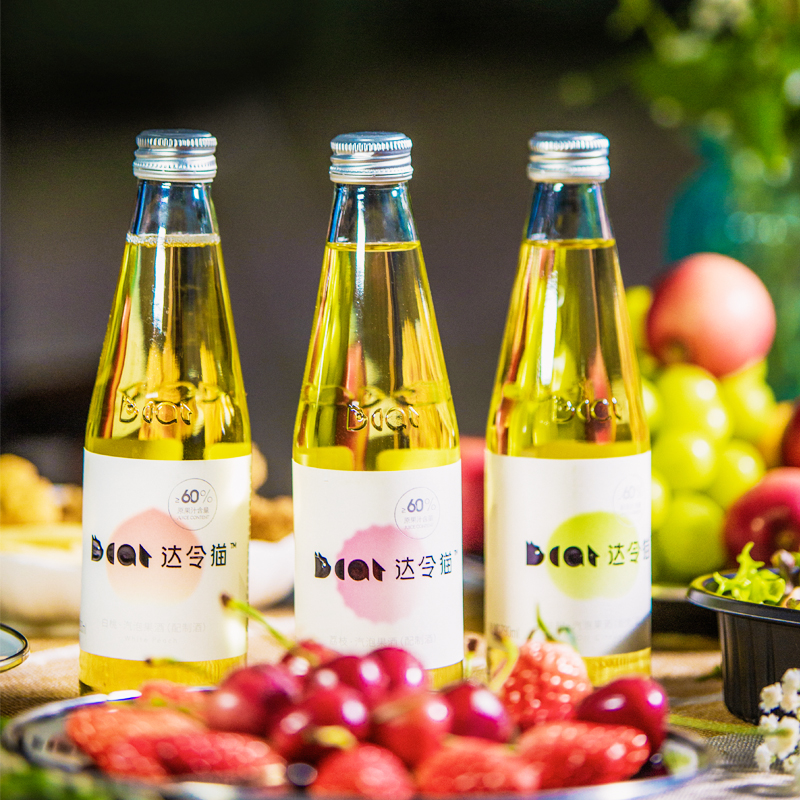 达令猫低度微醺果酒气泡酒290ml