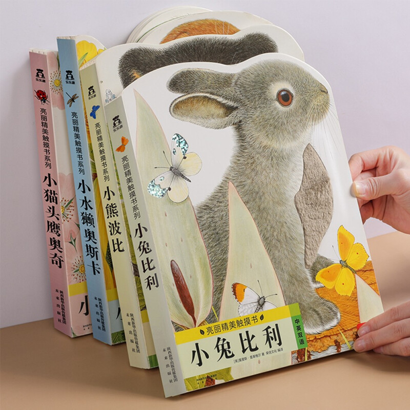 乐乐趣小兔比利亮丽精美早教触摸书