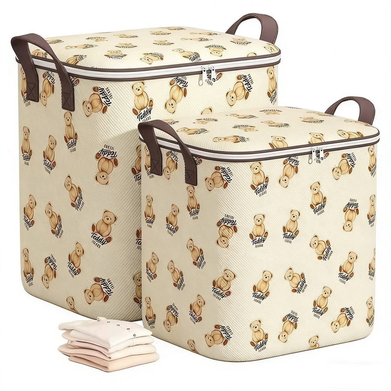 拍一发三！小熊大容量加厚被子衣物收纳