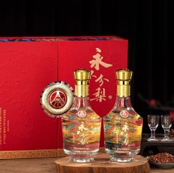 188元包邮！五粮液 龙凤呈祥52度白酒礼盒装500ml*2瓶
