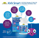 Bioglan Kid's Smart儿童Omega 3鱼油可咀嚼软胶囊 30粒