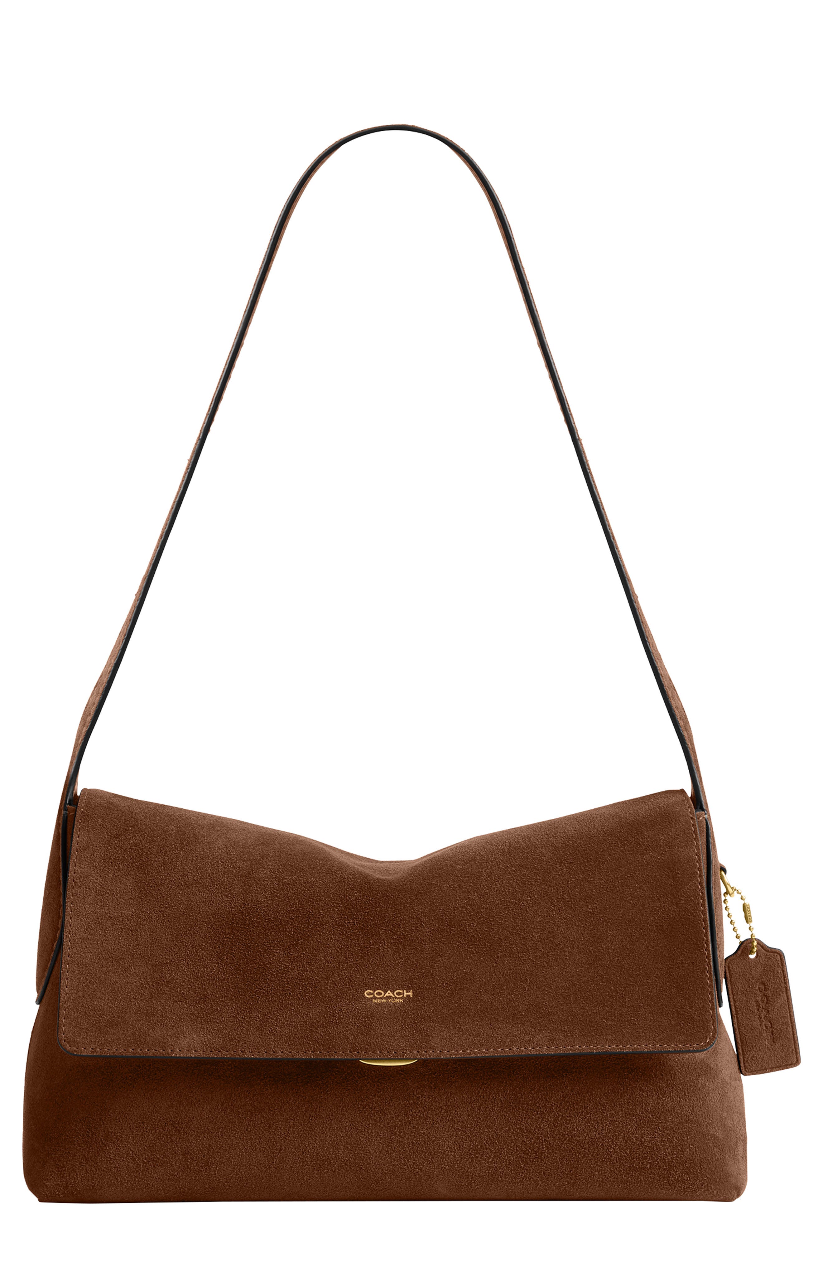 COACH Chelsea 30 Suede 蔻驰单肩包 B4/ Warm Brown