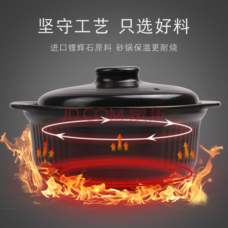 【斯胜家居】陶瓷砂锅白色 2271ML