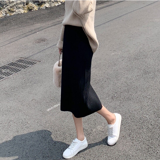 26.9元包邮！Maycaur 春夏季针织半身裙