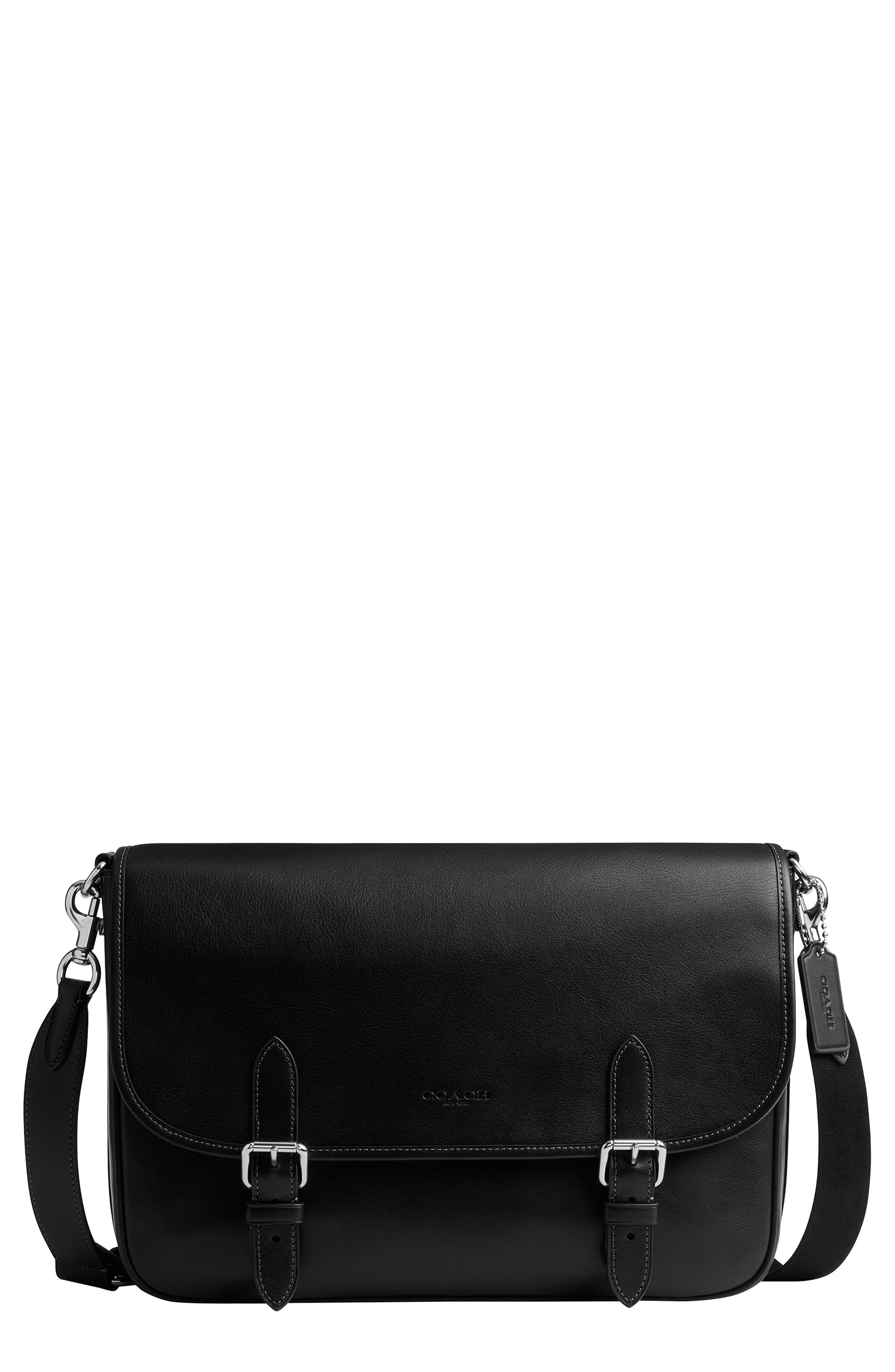 COACH Hitch Leather Messenger Bag