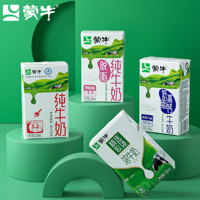 49.9元包邮！蒙牛新日期纯牛奶250ml×24盒