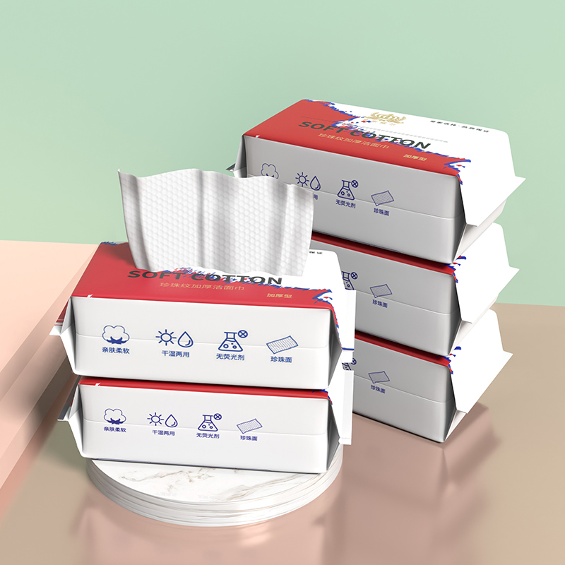 已验货！皇家威尔洗脸巾棉柔巾5包