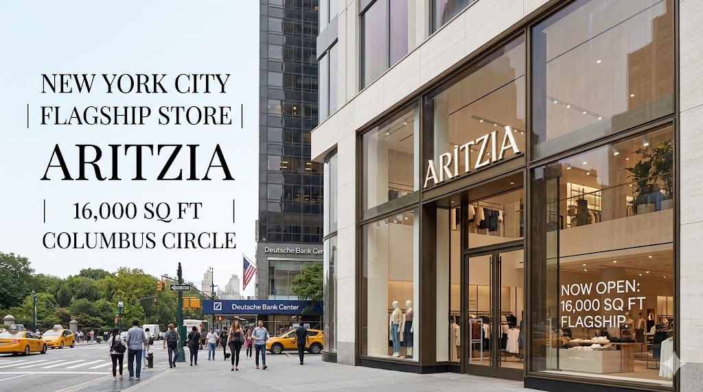 Aritzia storefront and interior styling showcasing their latest premium casual collection