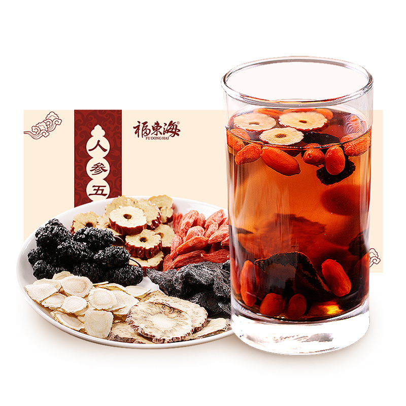 福东海人参男五宝茶150g