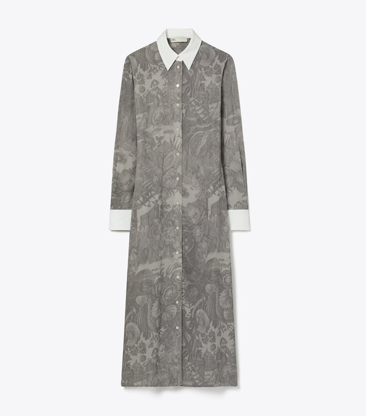 tory burch Printed Viscose Shirtdress