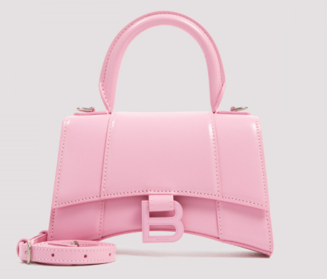 最后一只balenciaga巴黎世家糖果粉色沙漏手提包