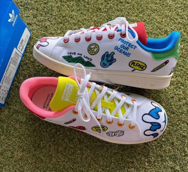 adidasoriginalsstansmith涂鸦大童款板鞋