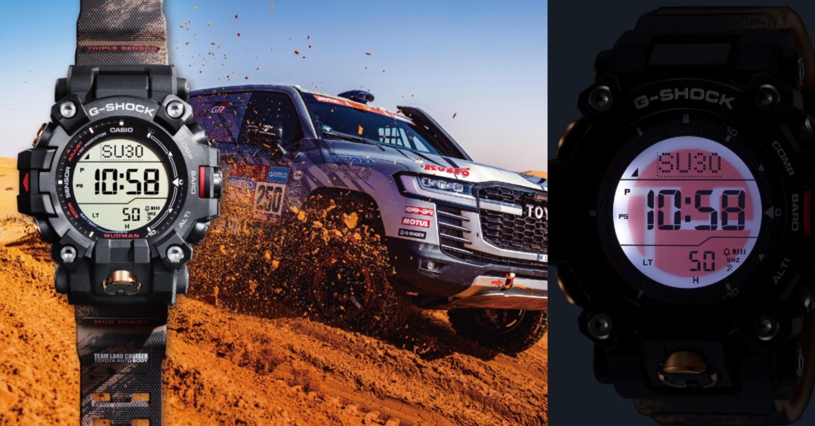 G-SHOCK X TOYOTA 全新联名 GW-9500 腕表强悍登场！