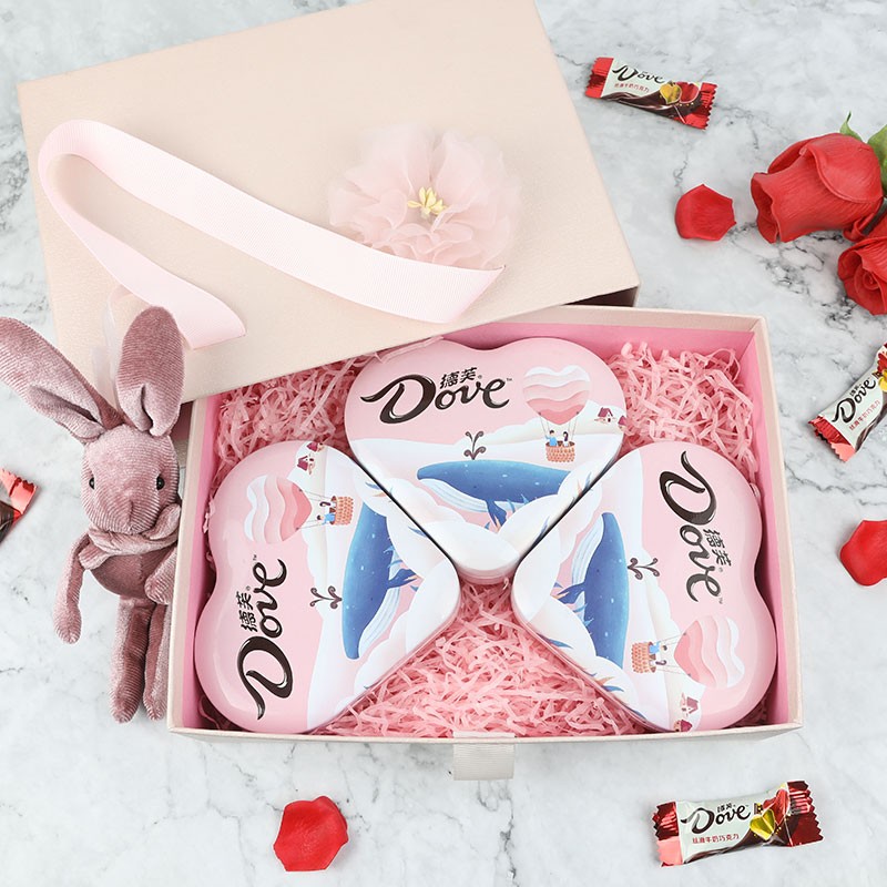 【JD旗舰店】德芙（Dove）巧克力 情人节幸运三叶草礼盒