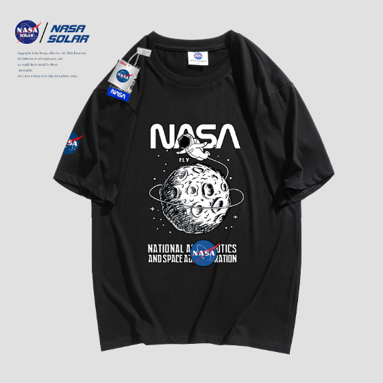 39.9元包邮！NASA联名款宽松情侣短袖