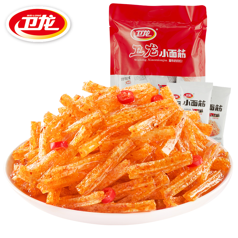 【香辣好吃！】卫龙小面筋280g约13小包