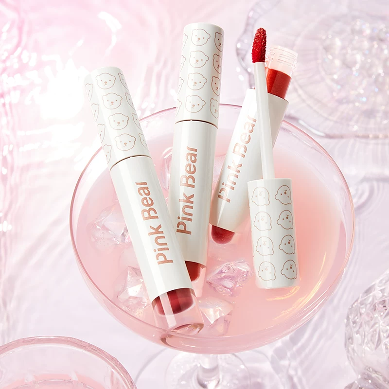 【拍2件】pinkbear皮可熊唇釉唇泥合集