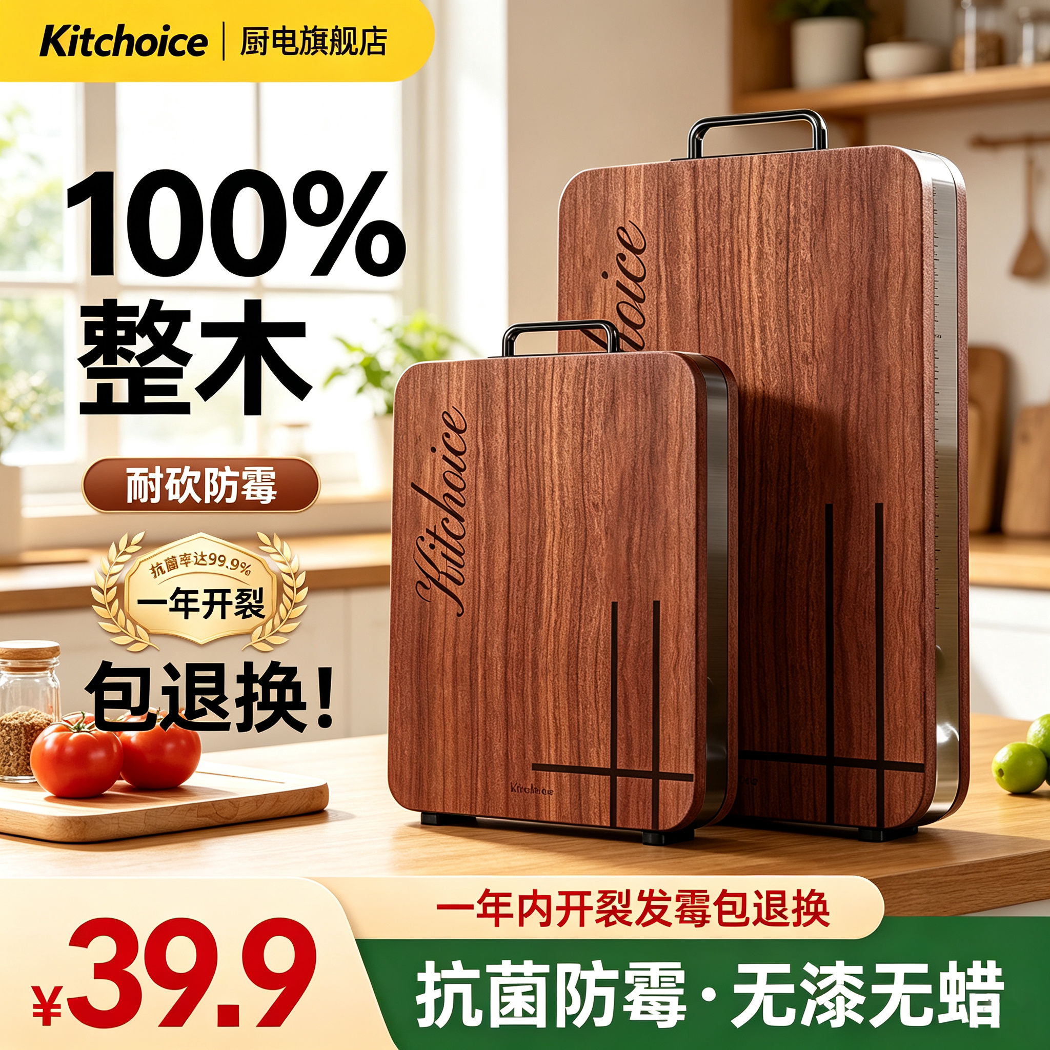 乌金檀木切菜板