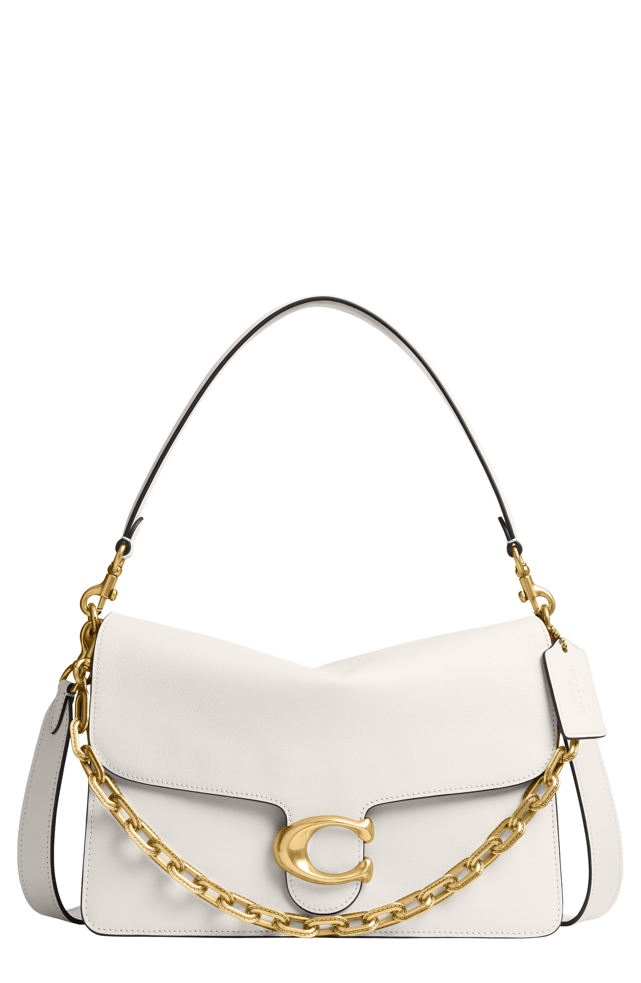 COACH Tabby Chain Smooth 蔻驰单肩包 Chalk
