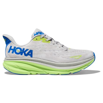 HOKA Clifton 9 男士跑鞋 Stardust/Electric Cobalt 12.5 Wide
