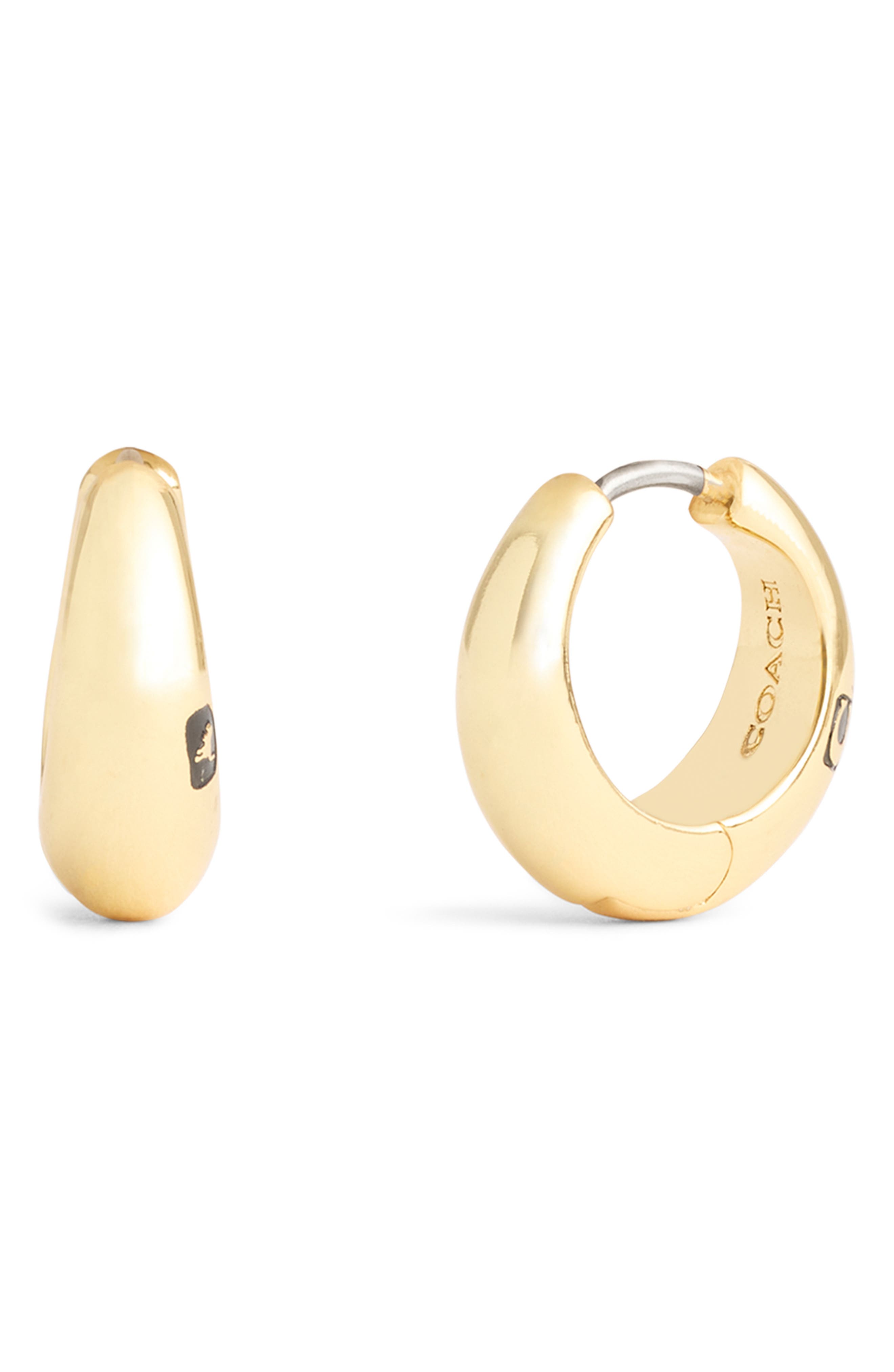 COACH Hallmark Tubular Hoop Earrings