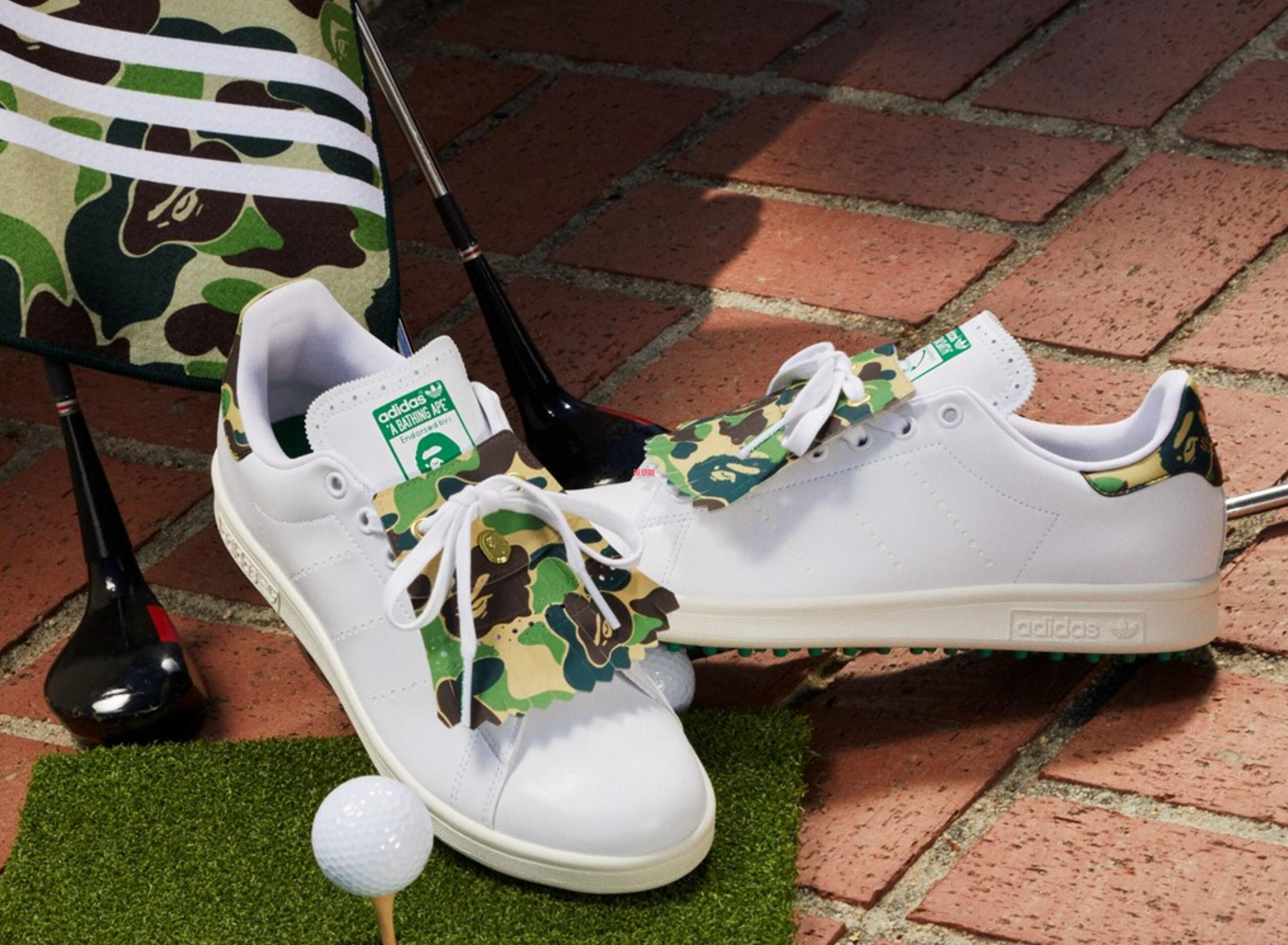 BAPE x adidas Originals 全新联名发布，Stan Smith 竟然也能打GOLF