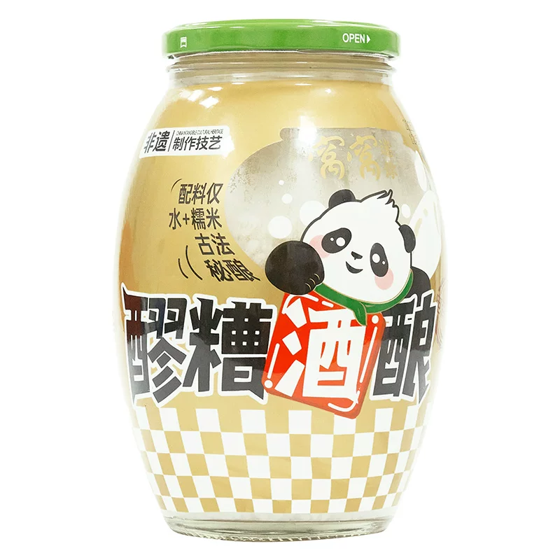 窝窝醪糟829g/429g糯米发酵米酒汁月子甜酒酿商用瓶装手工四川