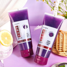 16.9元包邮！黑莓焕肤沐浴磨砂二合一 200G*3瓶（共600ML）