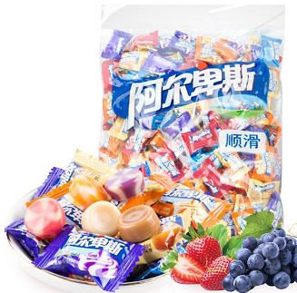23.9元包邮！阿尔卑斯 散装混合口味糖果500g（约130颗）