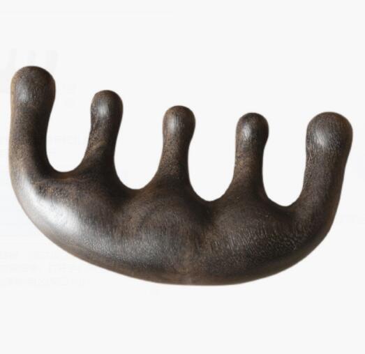 29.9元包邮！金丝檀木五齿筋骨梳礼盒装