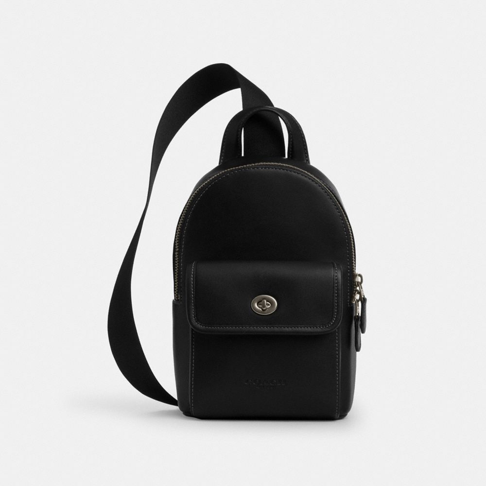coach small turnlock sling pack CAJ28-QB/BK