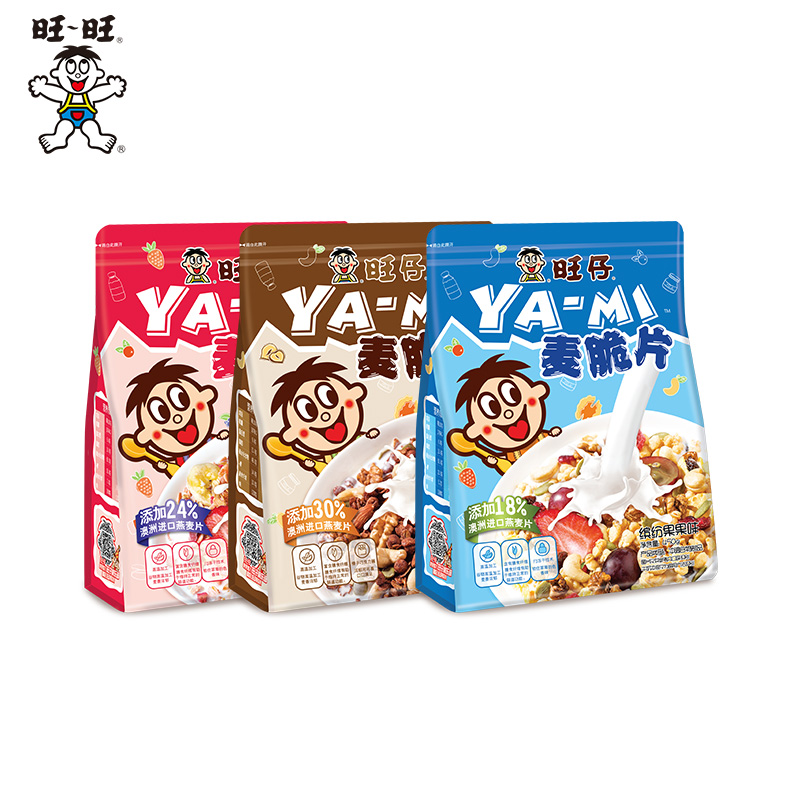 旺旺YAMI麦脆片450g网红冲泡即食早餐
