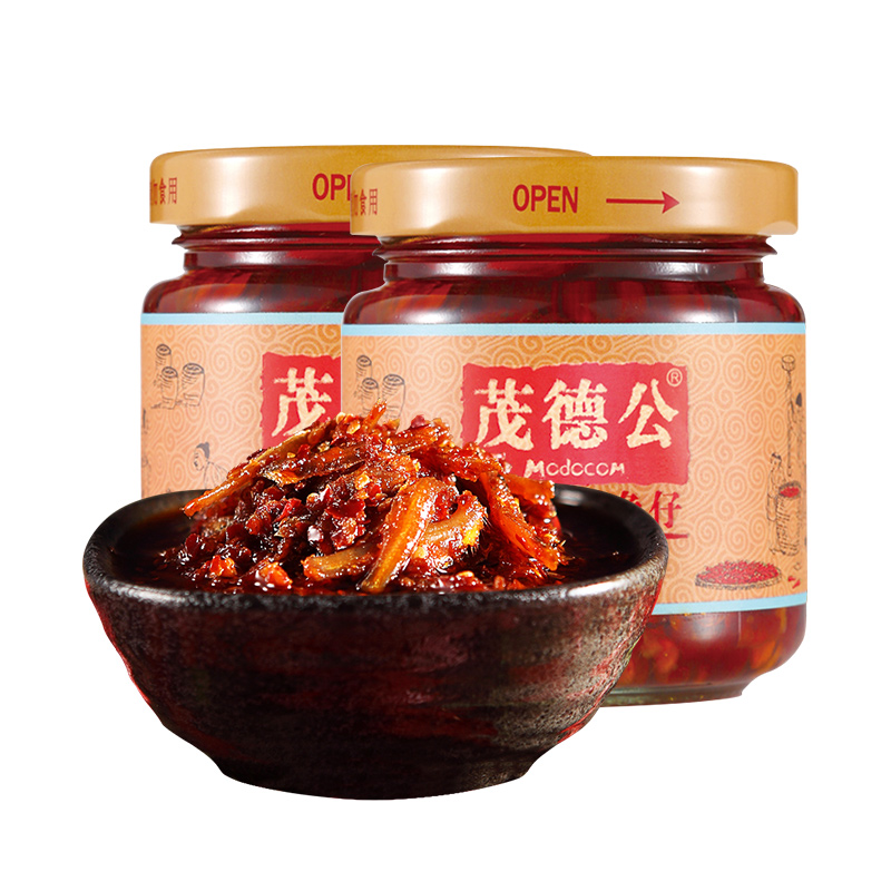 茂德公香辣鱼仔酱100g*2瓶