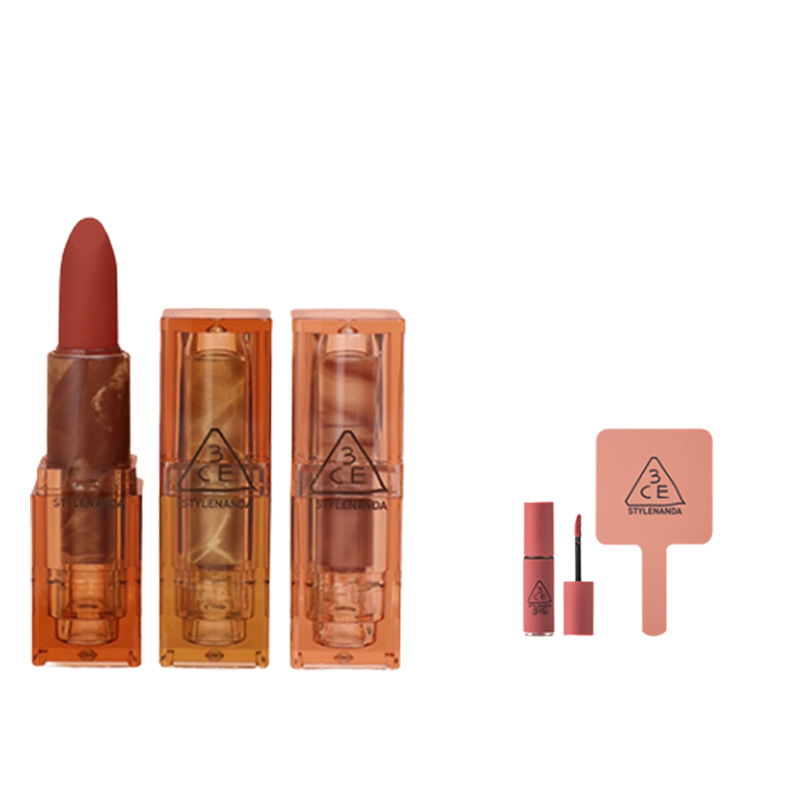 【3CE】三熹玉柔雾哑光透明口红2支