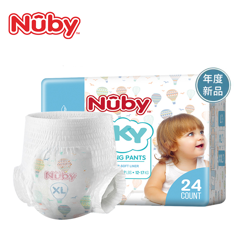 【NUBY努比】超薄透气拉拉裤XL24片