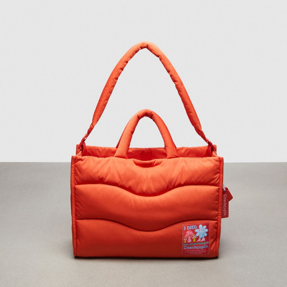coach coachtopia loop tote with wavy quilting CQ057-B4D